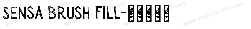 Sensa Brush Fill字体转换